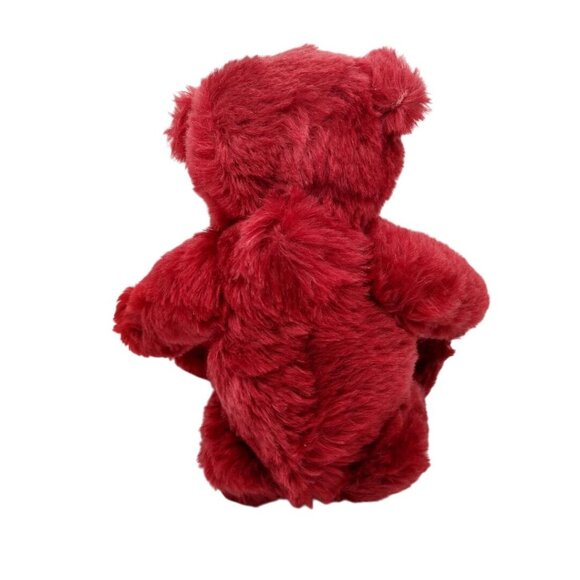 Steiff Red Teddy Bear Made In Germany With Button Tag - Picture 3 of 5